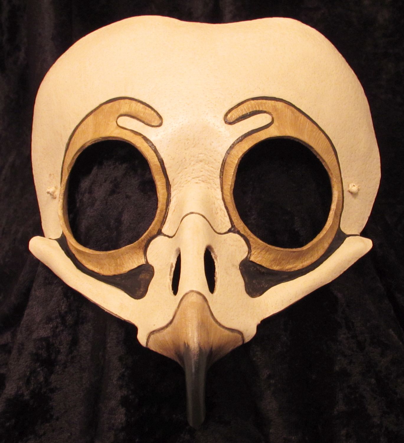 Owl skull mask.